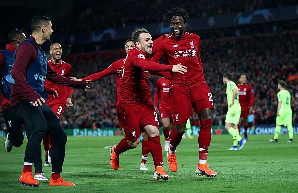 Liverpool produced a stirring comeback to defeat Barcelona in the 2019 Champions League semi-finals